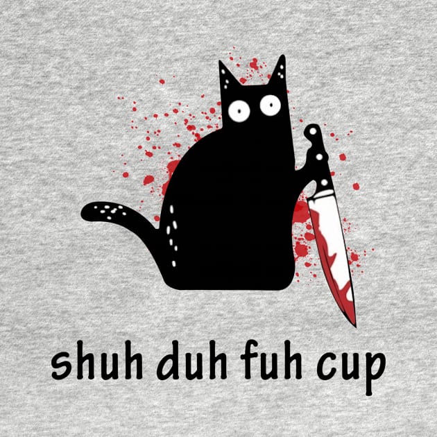 Black Cat Shuh Duh Fuh Cup by Buleskulls 